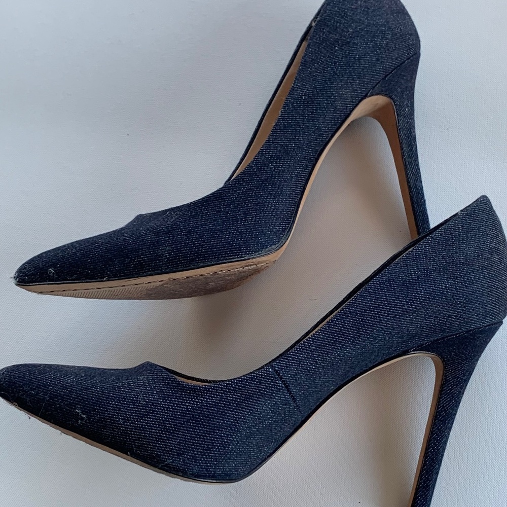 Vince Camuto high heels, 8.5, denim